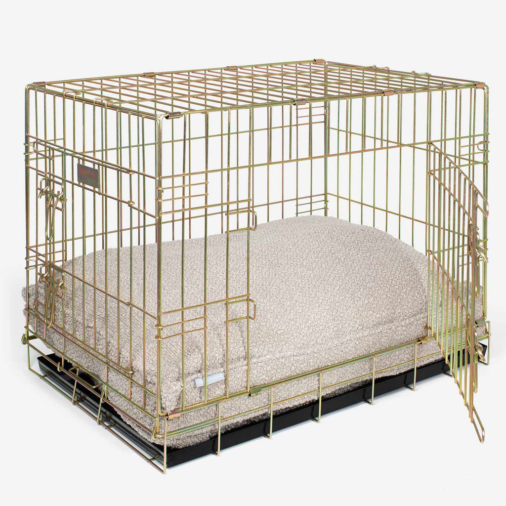 Dog Cushion in Mink Boucl