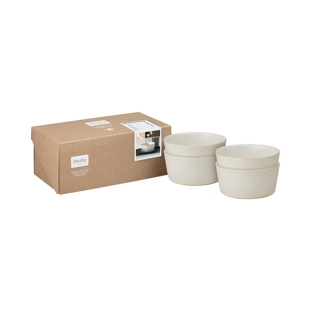 Impression Cream Straight Bowls - Set Of 4