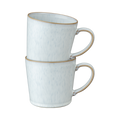 White Speckle Mugs - Set Of 2