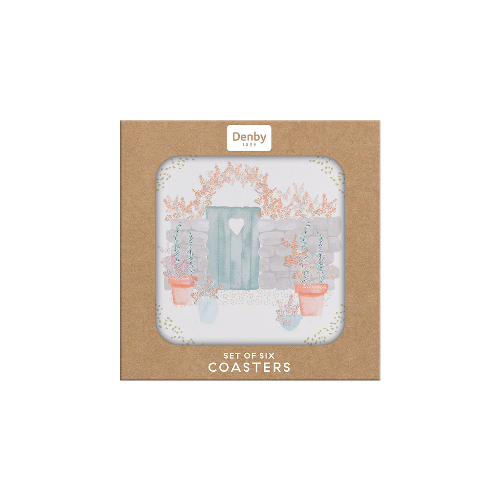 Walled Garden Round Coasters Pack Of 6
