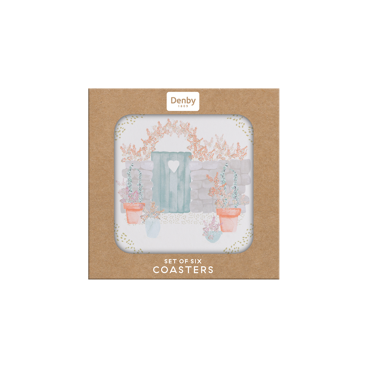 Walled Garden Round Coasters Pack Of 6