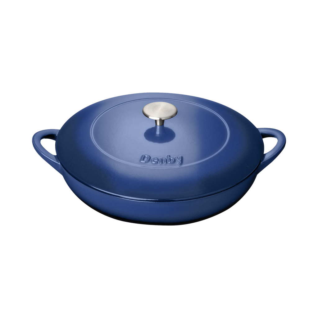 Cobalt 30cm Shallow Cast Iron Casserole