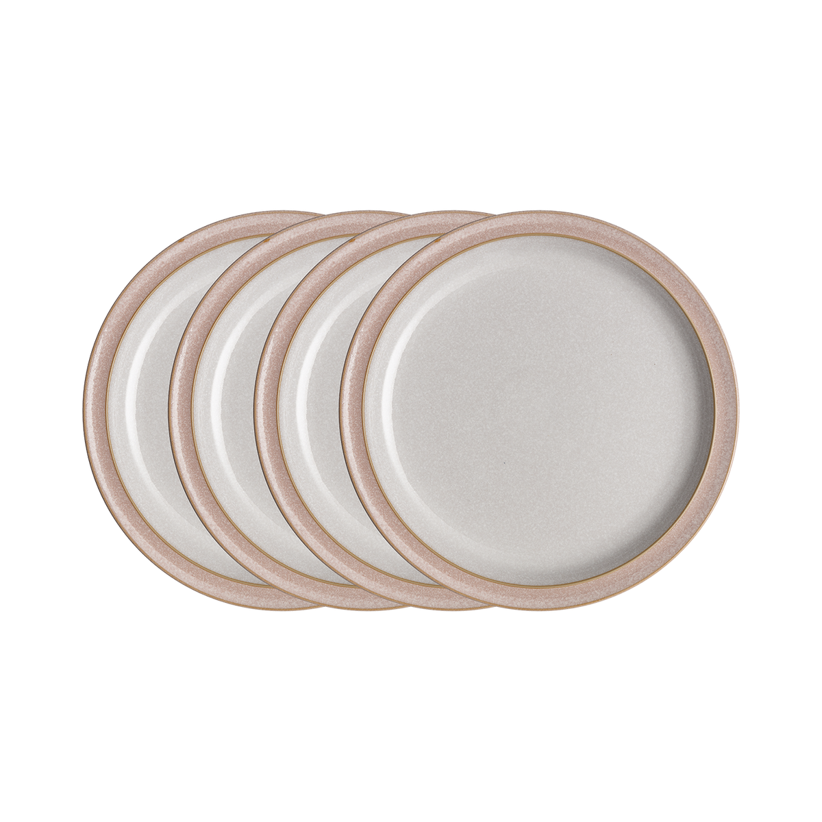 Elements Sorbet Pink Dinner Plate Set - Set Of 4