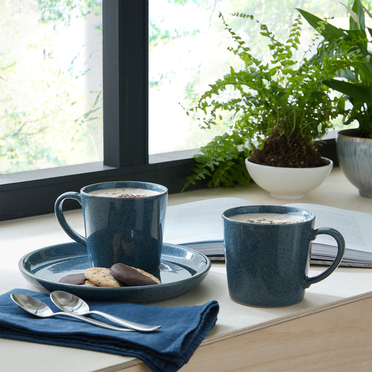Dark Grey Speckle Mug