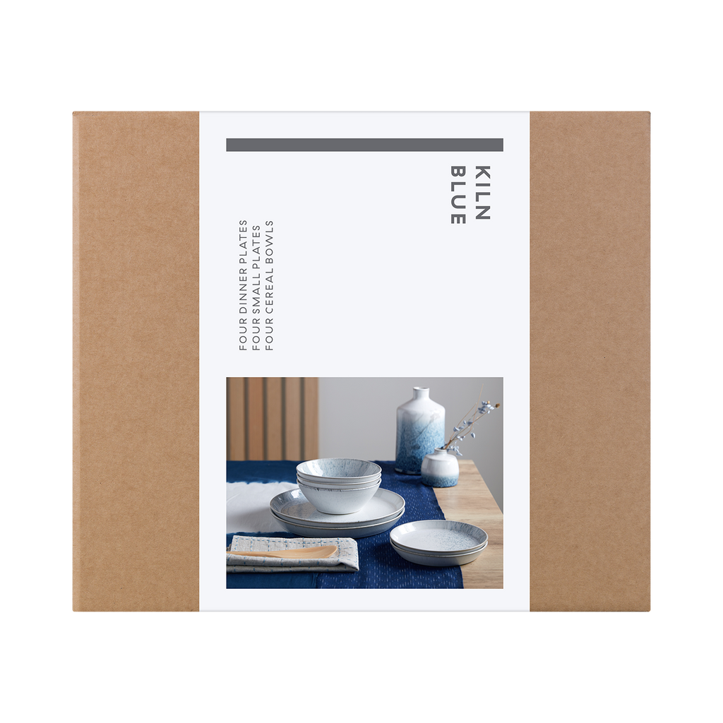 Kiln Blue 12 Piece Dinner Set