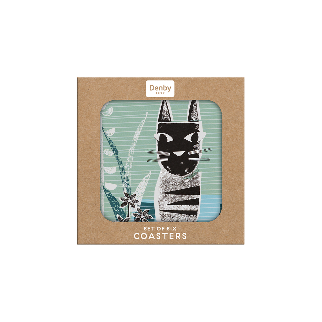 Cat Coasters - Set Of 6