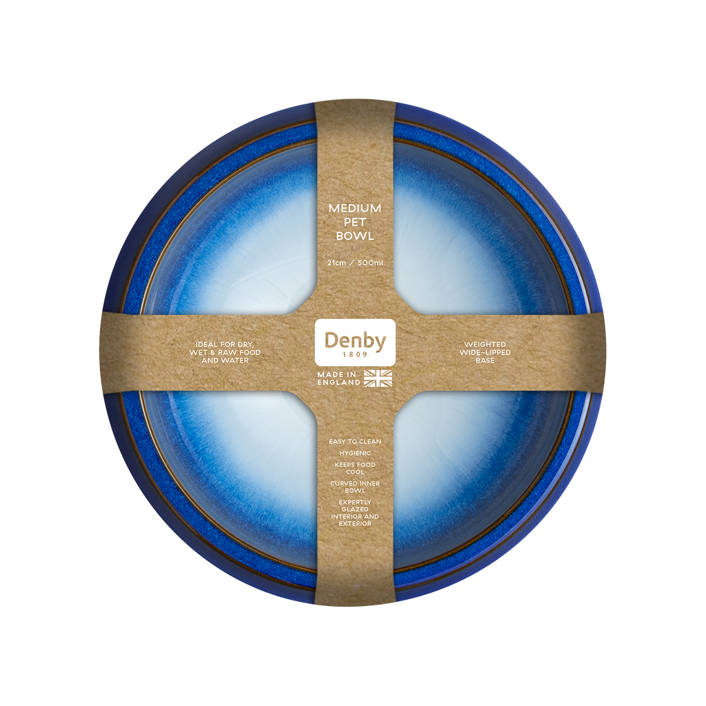 Blue Haze Medium Pet Bowl