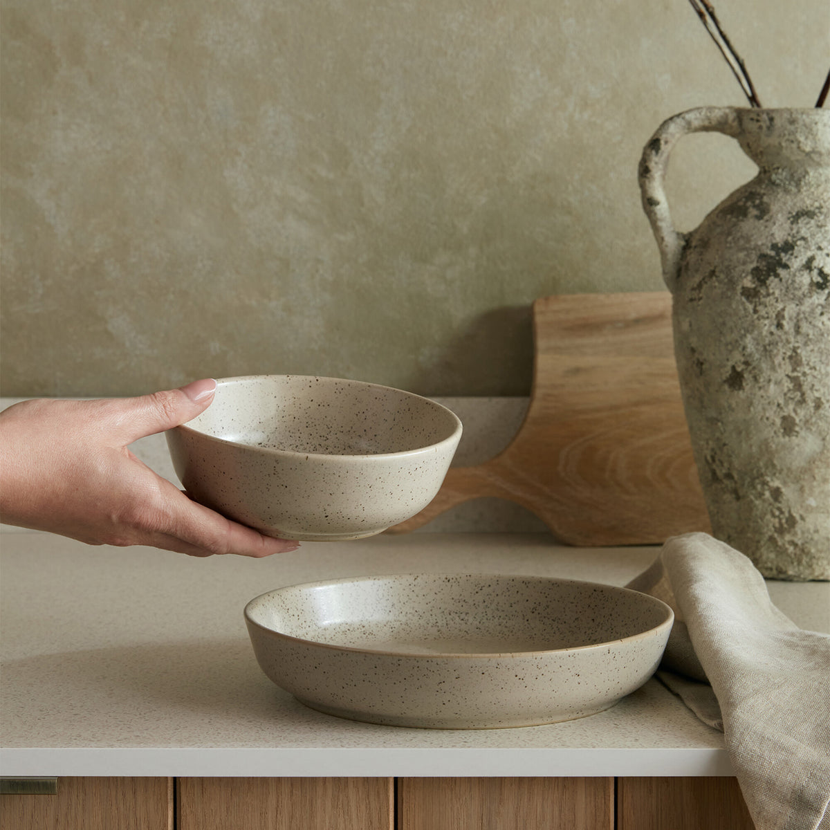 Grain Wheat Set Of 4 Pasta Bowls