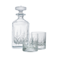 Denby Celeste Leadless Crystal Whiskey Decanter Set