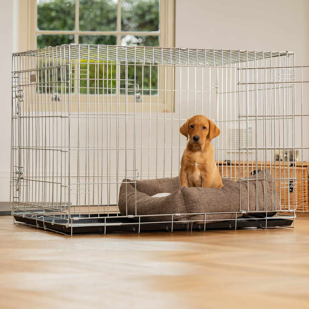 Cozy & Calming Puppy Cage Bed In Inchmurrin Umber