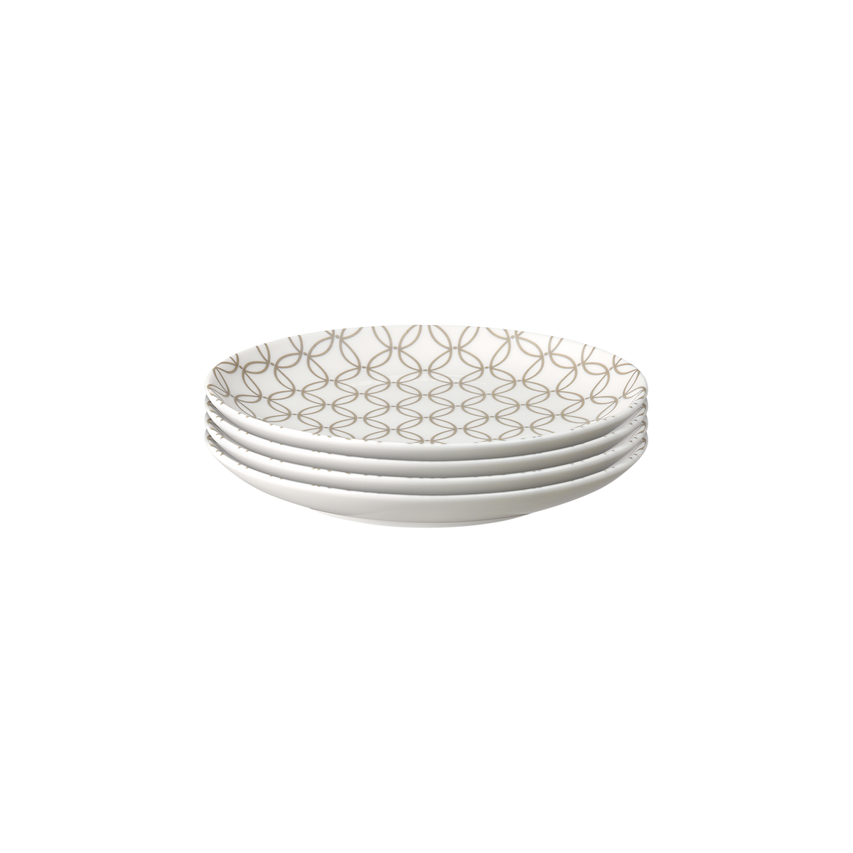 Modern Deco Small Plate Gold Accent Seconds
