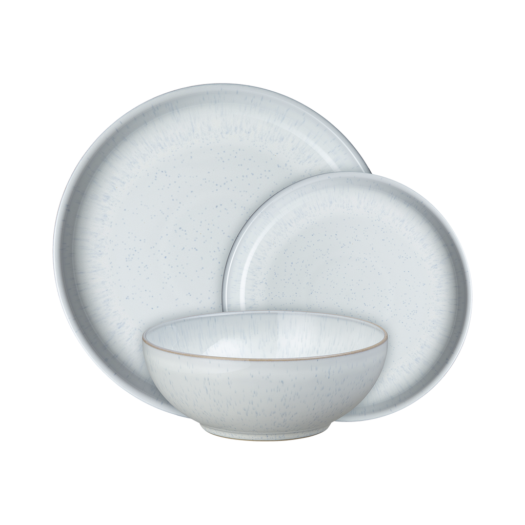 White Speckle 12 Piece Dinner Set