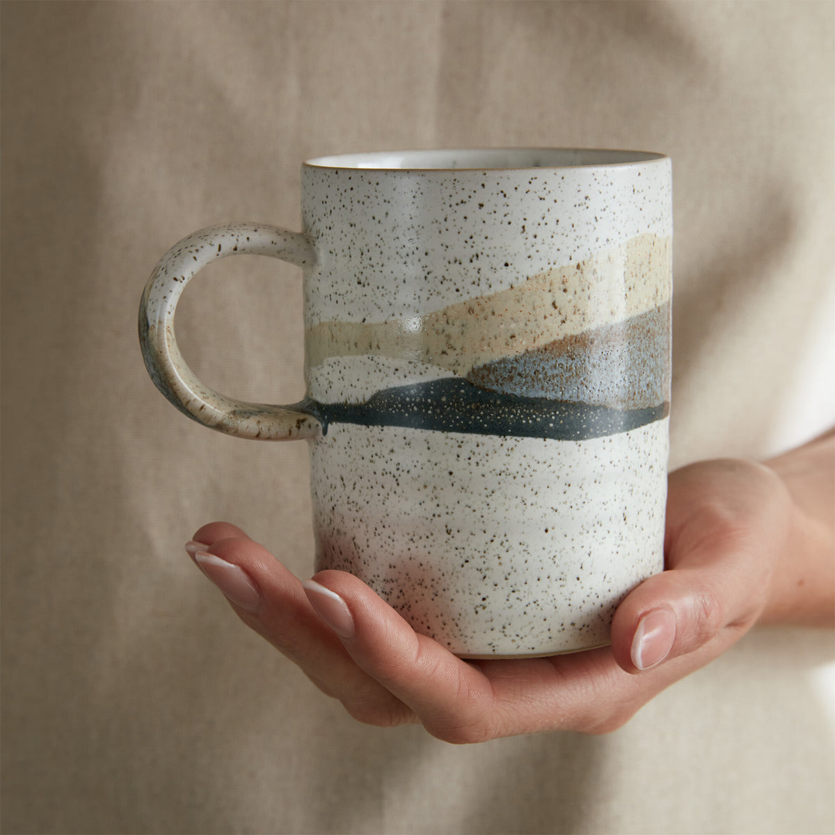 Grain Accent Set Of 2 Mugs