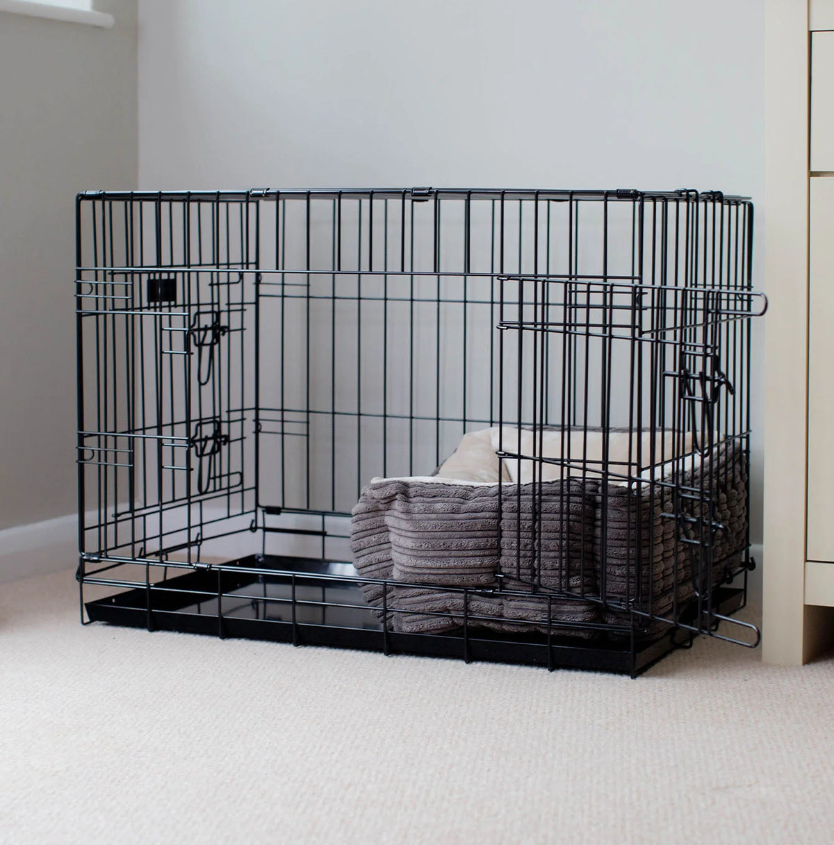 Cozy & Calming Puppy Cage Bed in Essentials Plush
