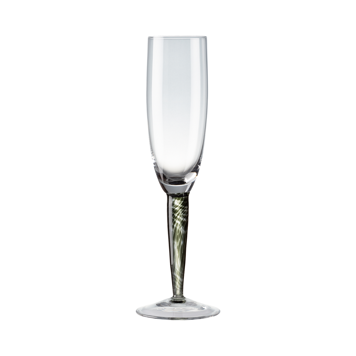 Classic Black Champagne Flutes - Set Of 2