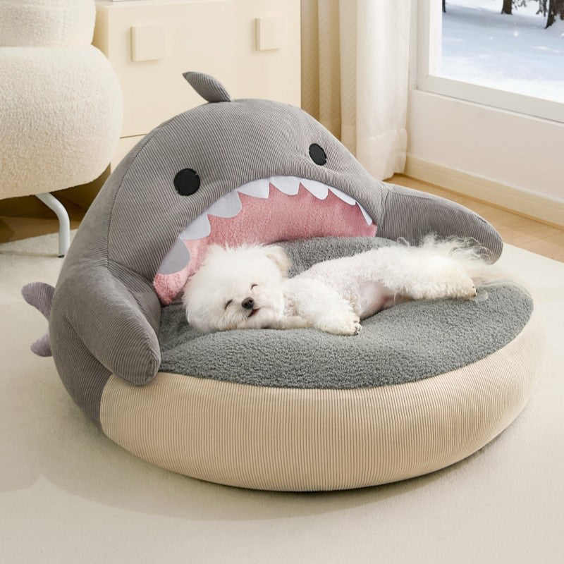 Cute Shark-shaped Pet Sofa Bed Design