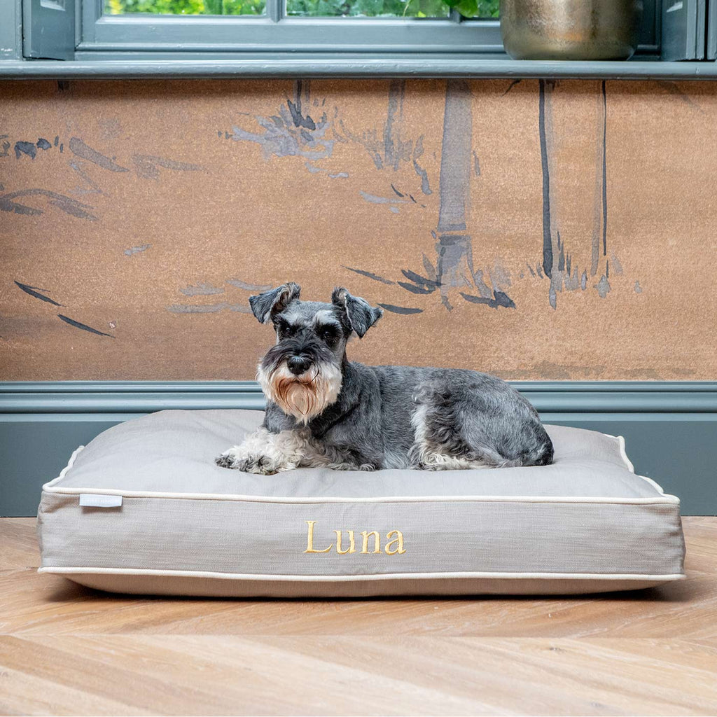Dog Cushion in Savanna Stone