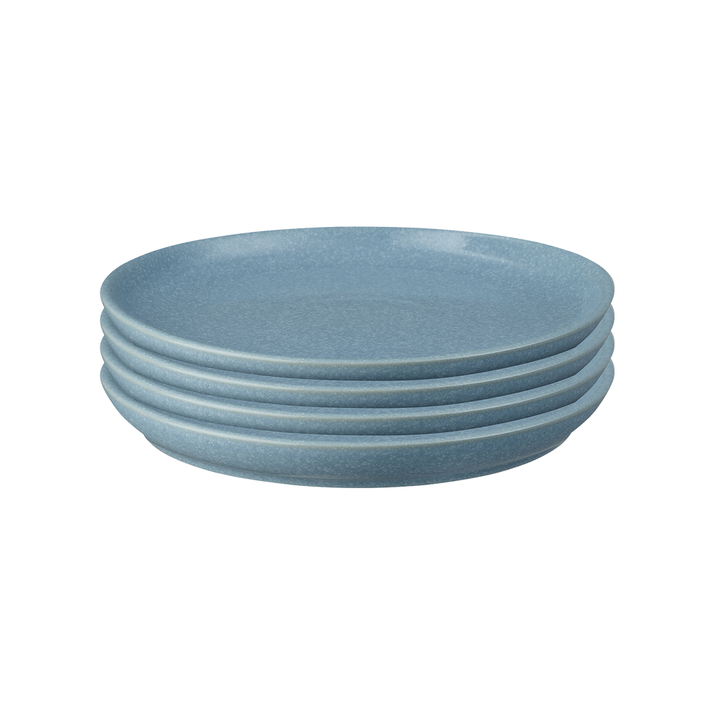 Elements Blue Coupe Dinner Plates - Set Of 4
