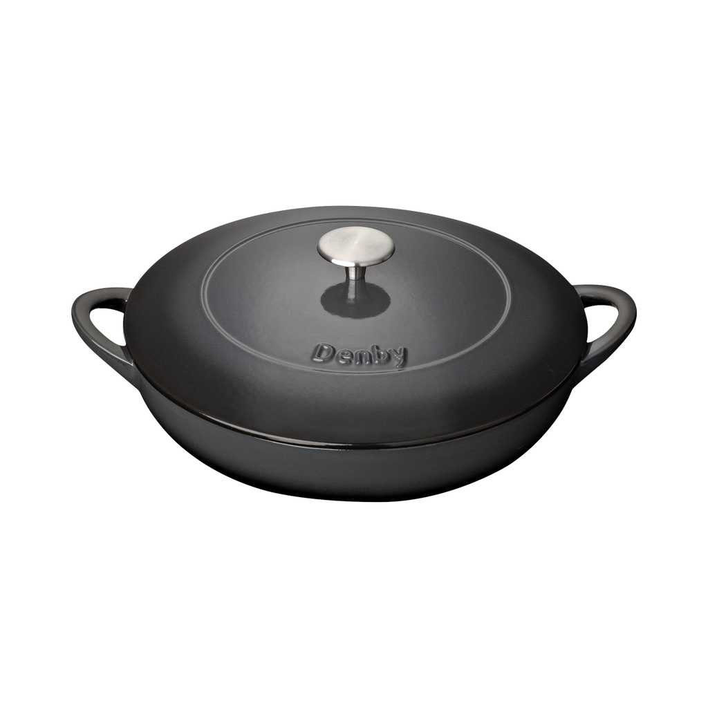 Denby Halo Cast Iron 30Cm Shallow Casserole