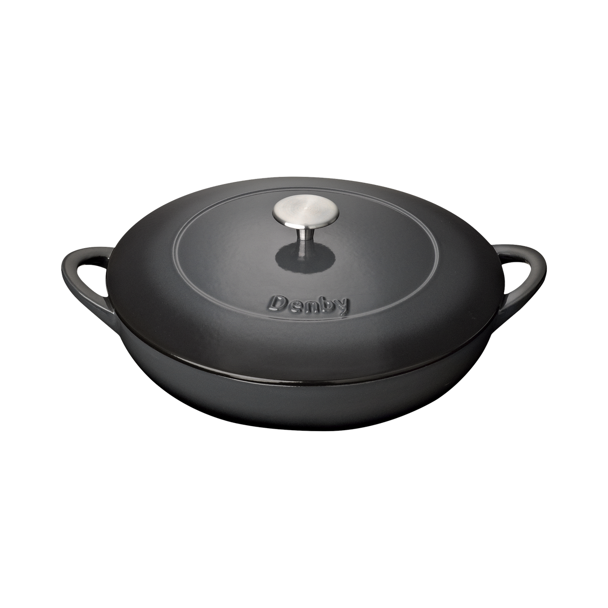 Denby Halo Cast Iron 30Cm Shallow Casserole