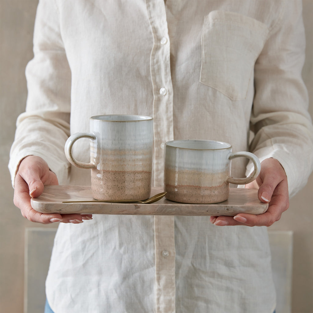 Kiln Coral Ridged Mug