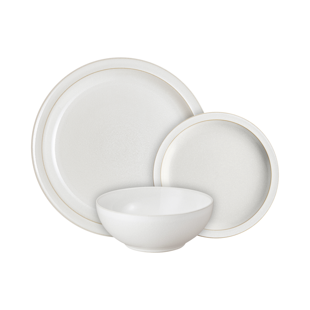 Cotton White 12 Piece Dinner Set