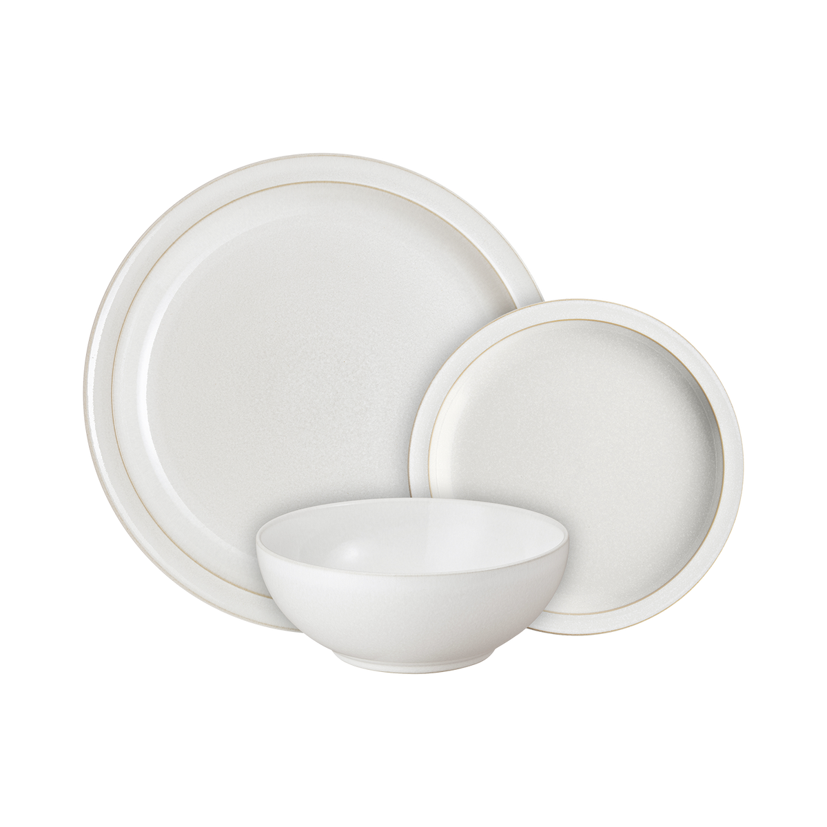 Cotton White 12 Piece Dinner Set