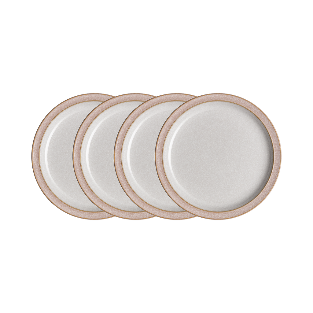 Elements Sorbet Pink Medium Plate Set - Set Of 4