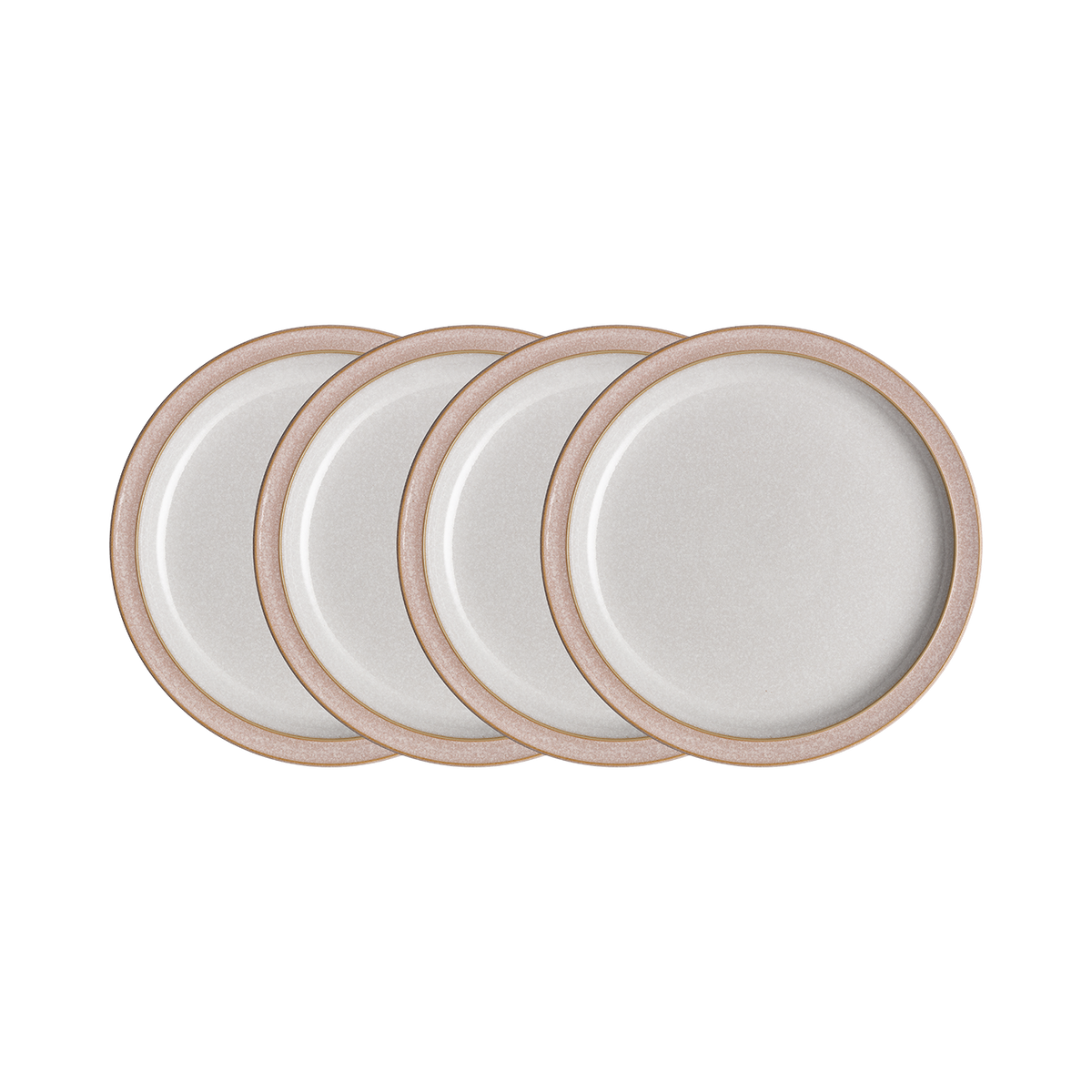 Elements Sorbet Pink Medium Plate Set - Set Of 4