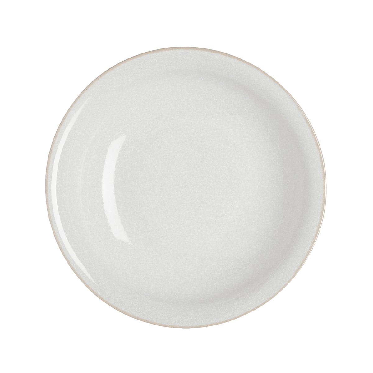 Cotton White Medium Shallow Bowl