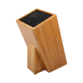 Bamboo Bristle Knife Block 12X12Cm