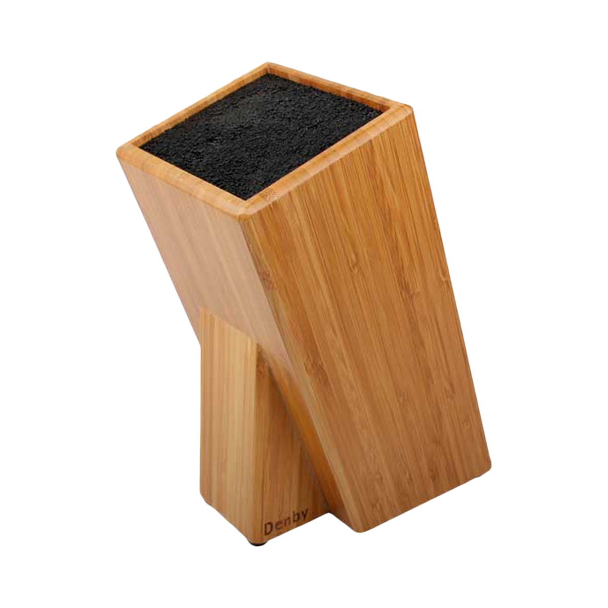 Bamboo Bristle Knife Block 12X12Cm