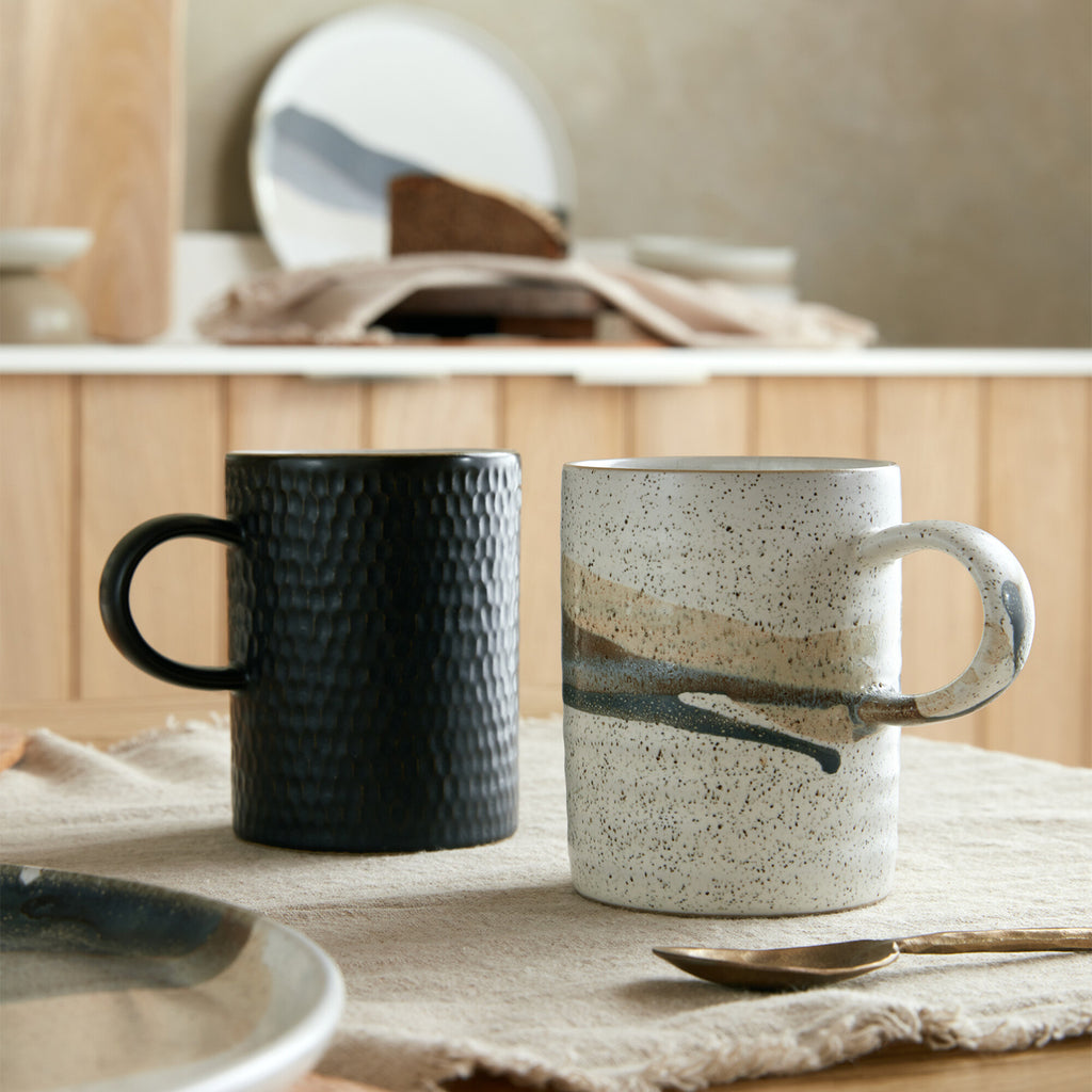 Grain Accent Set Of 2 Mugs