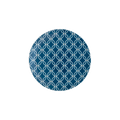 Modern Deco Small Plate Blue Seconds