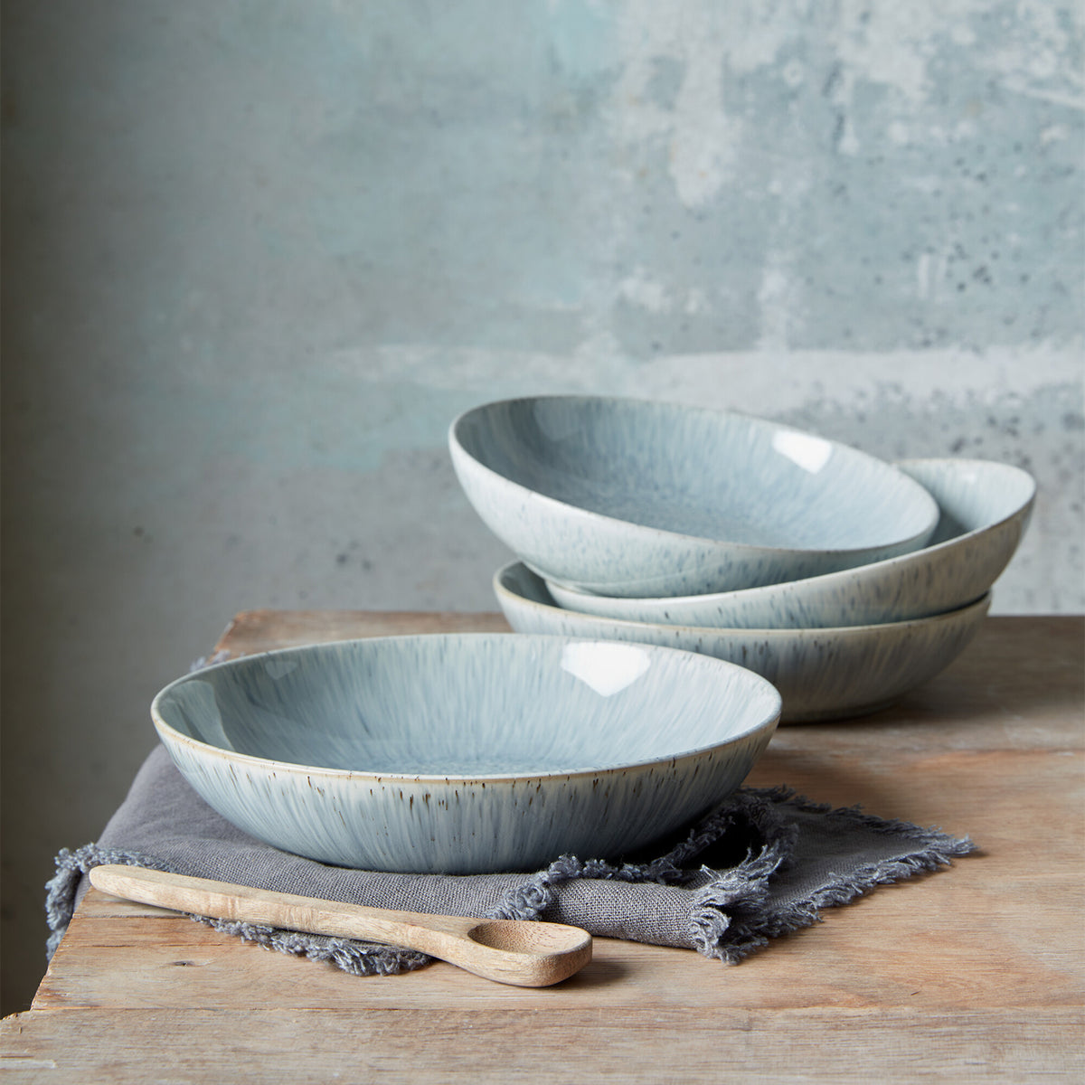 Halo Speckle Pasta Bowls - Set Of 4
