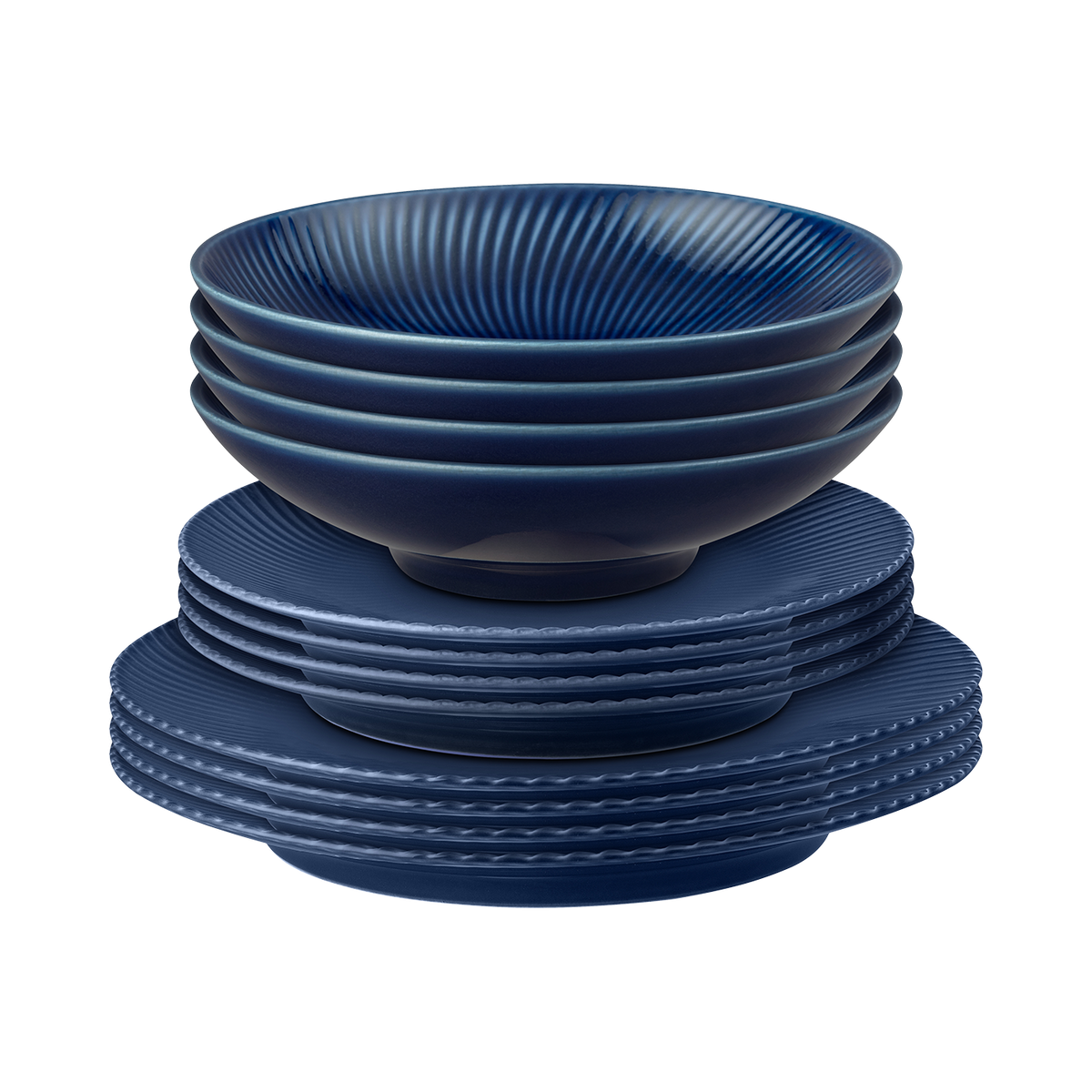 Arc Blue 12 Piece Set (Including Pasta Bowl)