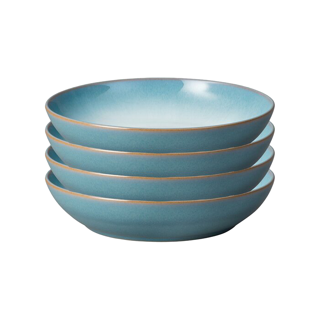 Azure Haze Pasta Bowls - Set Of 4