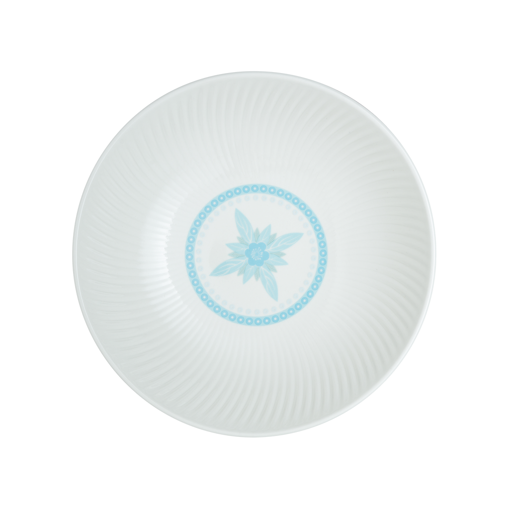 Arc White Danha Hwamun Blue Pasta Bowl