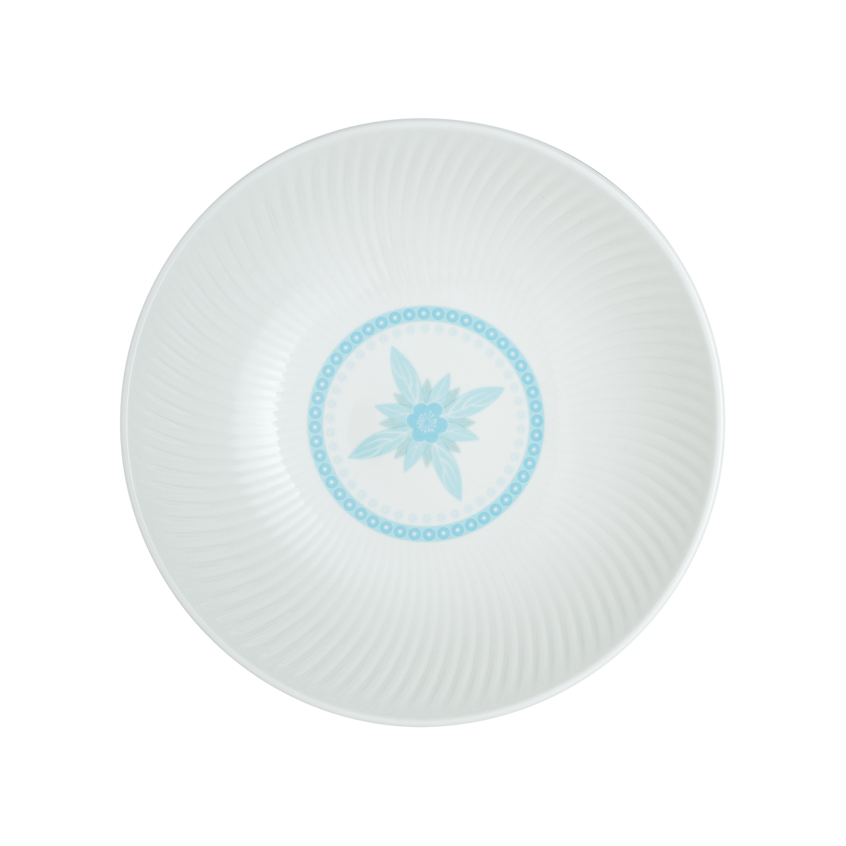 Arc White Danha Hwamun Blue Pasta Bowl