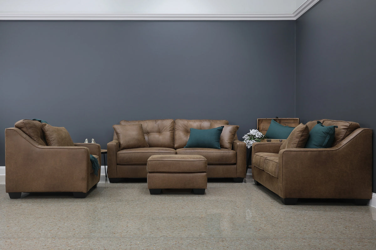 Victoria Sofa Tan Leather Air