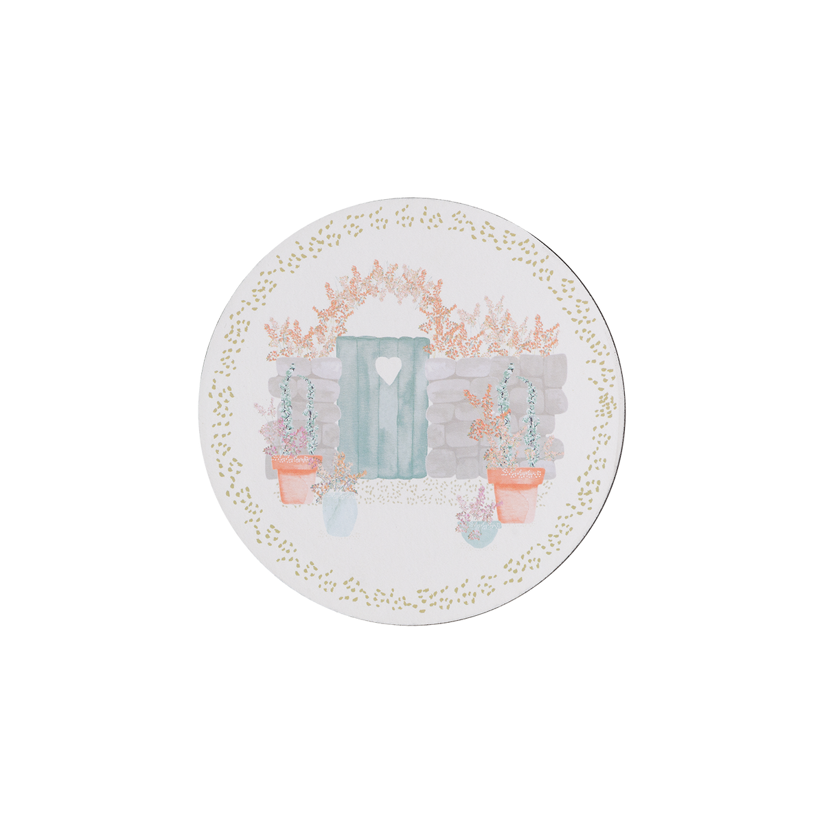 Walled Garden Round Coasters Pack Of 6