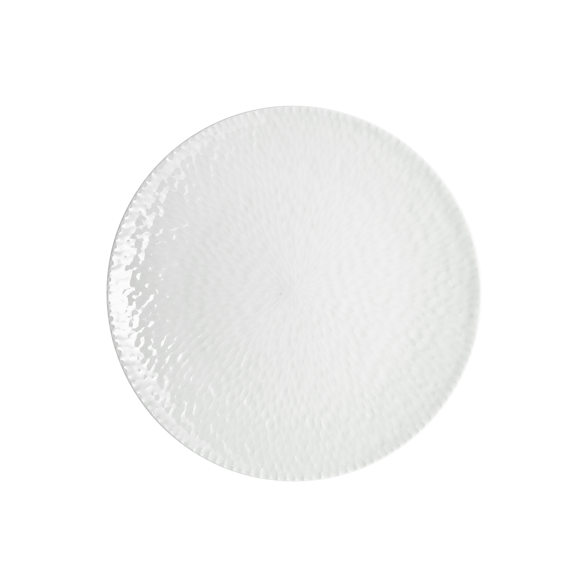 Carve White Medium Plate