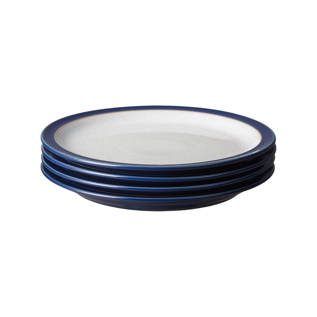 Elements Dark Blue 4 Piece Medium Plate Set
