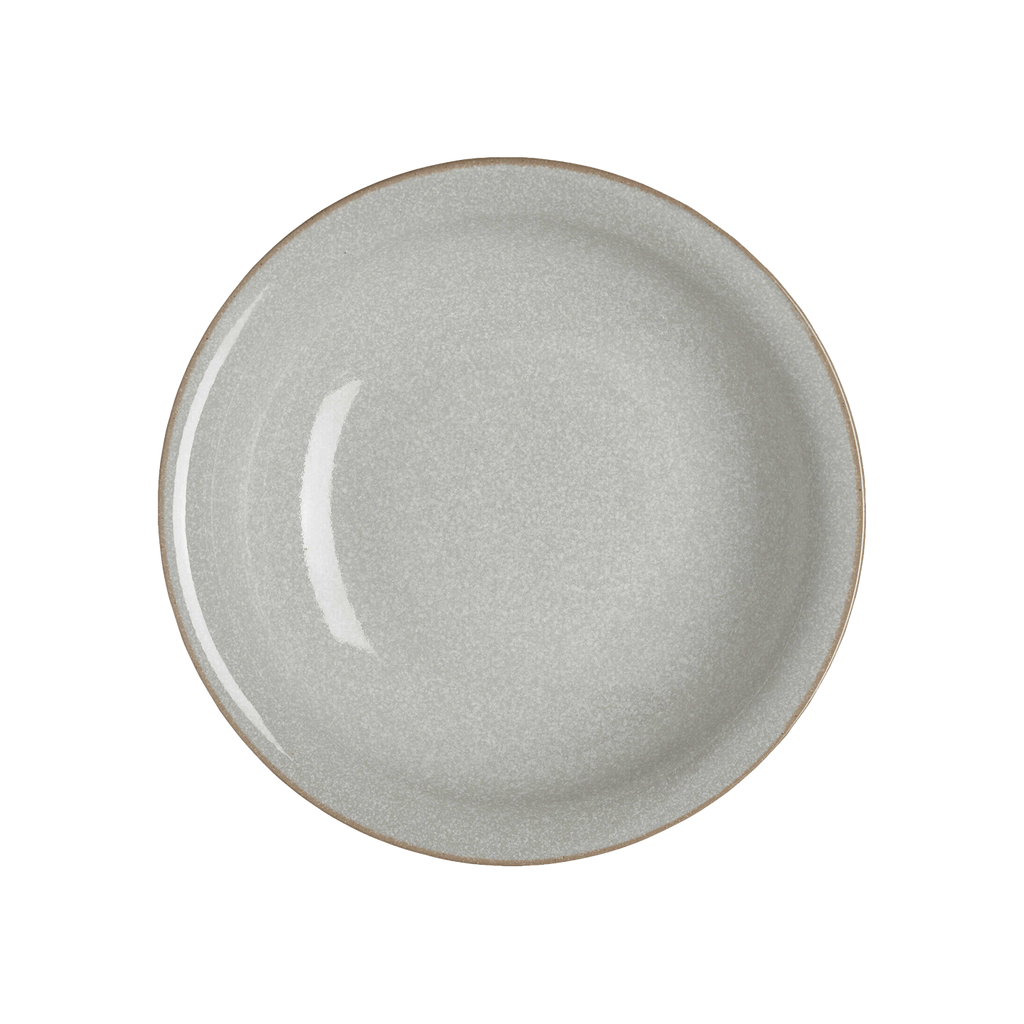 Dove Grey Medium Shallow Bowl