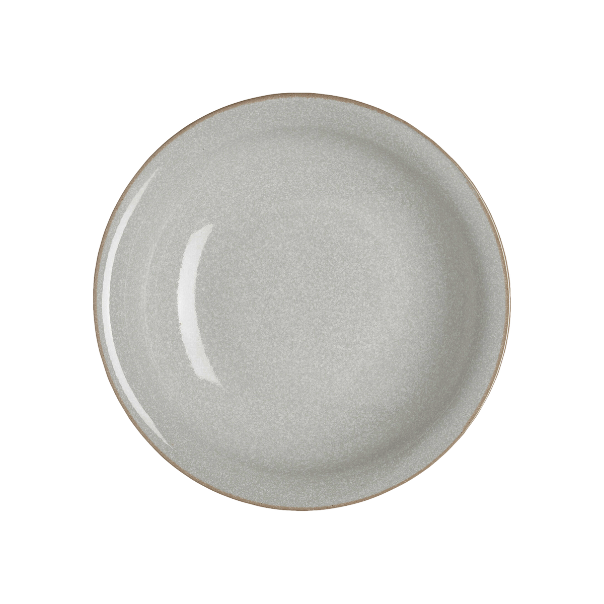 Dove Grey Medium Shallow Bowl