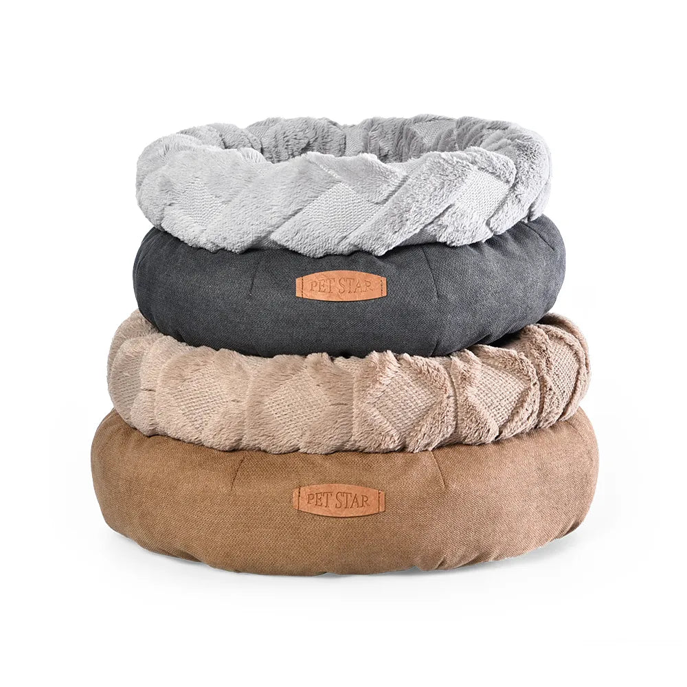 Nest Cat Bed Sleeping Fuzzy Round Dog Bed