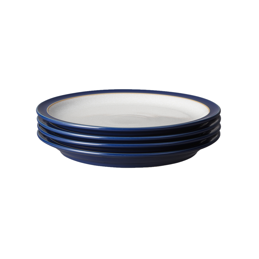 Elements Dark Blue Set Of 4 Dinner Plates