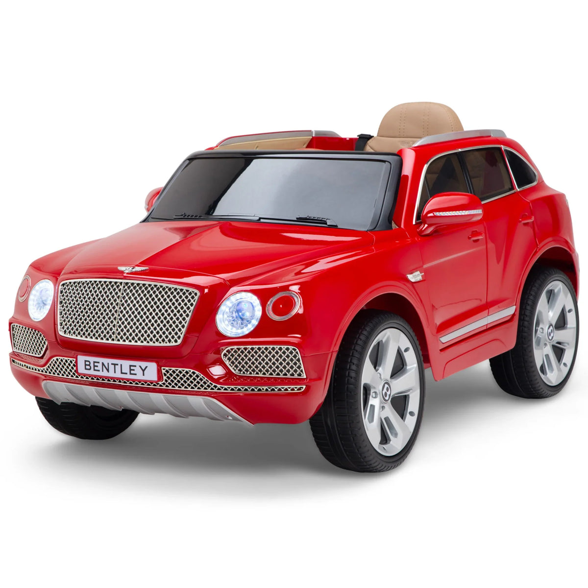 12V Licensed Bentley Bentayga Kids Ride On 1 Seater Car Rubber Tires Leather Seat With RC