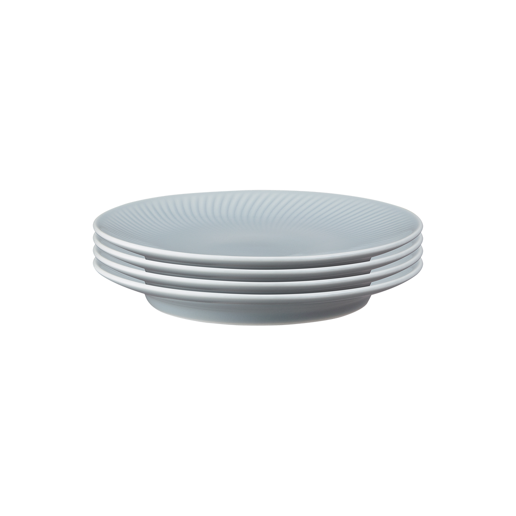 Arc Grey Medium Plates - Set Of 4