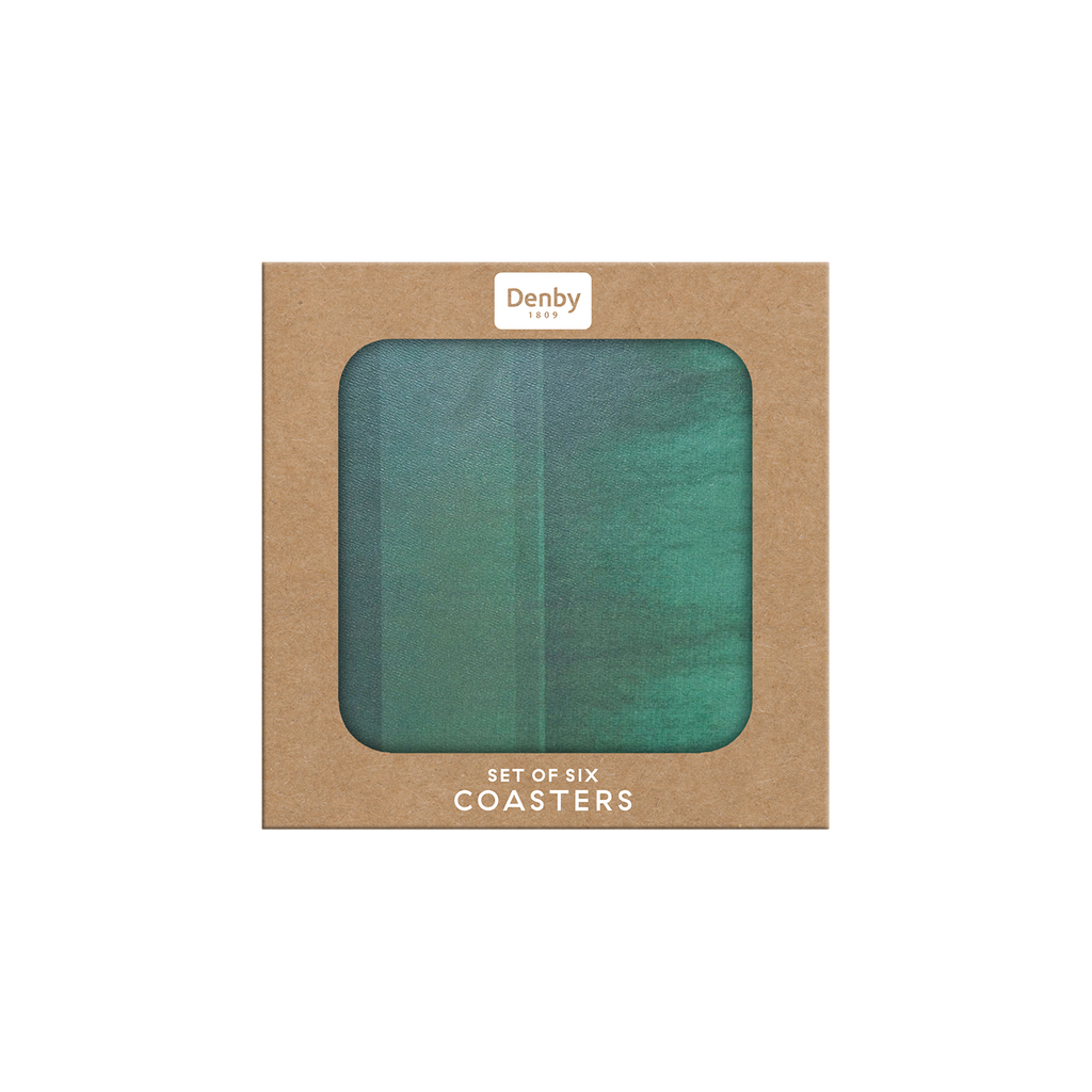 Colours Green Coasters - Set Of 6
